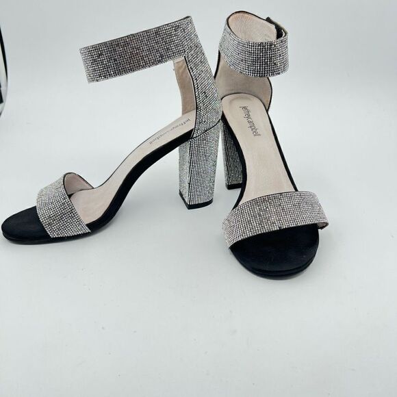 JEFFREY CAMPBELL
LINDSAY-JS SANDAL BLACK SATIN SILVER Rhinestones Size 9 $160 - Picture 12 of 12